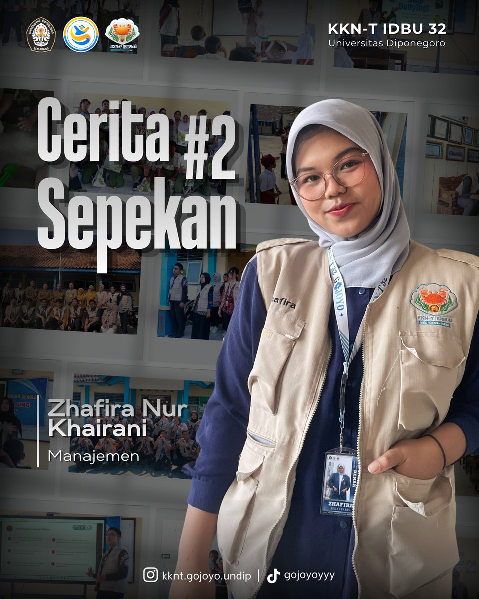 zhafirkhairnrr's tweet photo. πͺΈβ¨ Weekly Recap | Week 2 KKN-T IDBU 32 UNDIP
Memasuki minggu kedua, setiap langkah terasa semakin bermakna β¨
More Information
@kknt.gojoyo.undip @p2kkn @lppmundip
#kkntgojoyoundip #kknundip2026 #p2kkn #lppmundip #AbadiDalamMengabdi https://t.co/SV77ULGXz7
