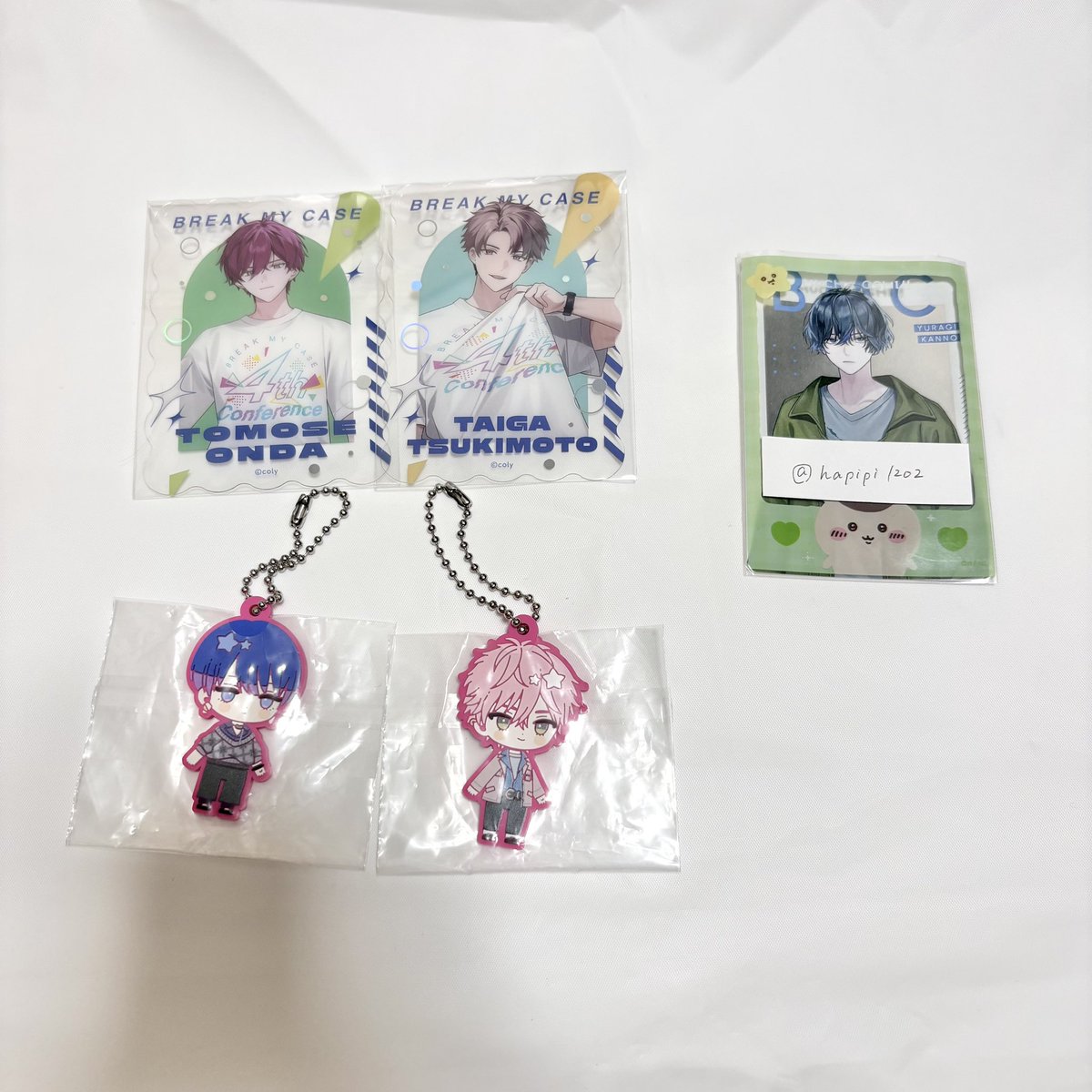 hapipi1202's tweet photo. 【交換】ブレイクマイケース ブレマイ Artラバーキーホルダー ラバキー カンファレンス クリアカード クリカ

求￤環野,御門（友人分）

譲￤クリアカード 槻本,恩田
ラバキー 綾戸,宇京

15日カンファ昼公演前のお手渡し
御門は友人分のため環野含む場合のみ
検索からでもお気軽にお声掛けください https://t.co/rz8bxV1iIb
