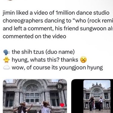 jm_dogs's tweet photo. jimin está usando emojis de bocejo “🥱” e pensando que são emojis de surpresa “😱” para comentar elogios nos posts de dançarinos 🫠🫶🏼 https://t.co/PSdHh8DgcX