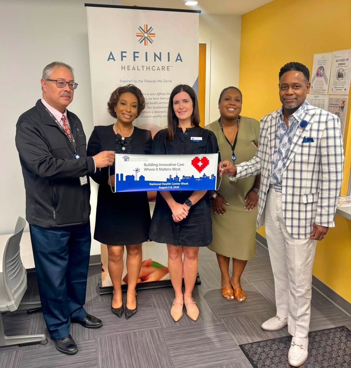 DTAMnet's tweet photo. Enjoyed welcoming Libby Thurman, Vice President of PCA &amp; HCCN Relations at the National Association of Community Health Centers to Affinia Healthcare's Lemp facility last week during National Health Center Week! #ValueCHCs #NHCW26 https://t.co/eUmAmnexbS