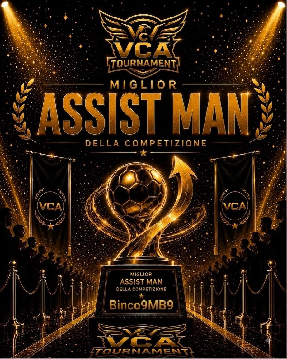 VCA_Group_eSp's tweet photo. _Ringraziamo tutti club che hanno partecipato al nostro evento e non vediamo l’ora di rivedervi lottare per il premio finale, ci si becca alla prossima edizione._
~VCA TOURNAMENT
#Proclub #eLUDO #easports #tournament #houseofproclub #Proclubitalia https://t.co/vo94kvN1C5