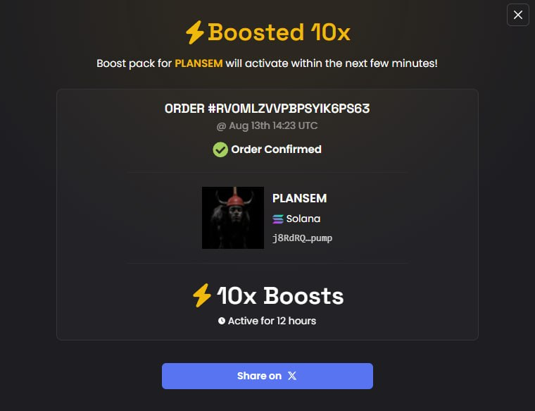 The_Red_Plunger's tweet photo. 10x boosts paid ✅✅✅

CA: j8RdRQ8tQRbx62cr46e5LM8ekRDZr1opqmbgsobpump https://t.co/v3o8mVBVLx