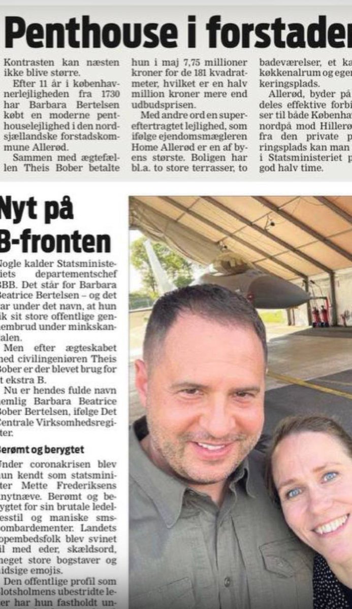 ivan_8848's tweet photo. Tell me who your friend is...

 Remember Andriy Yermak — Zelensky's closest associate, Copenhagen's great friend, and one of those wonderful people with whom the Danish authorities spent years building a "new European Ukraine"?

In May, the fairy tale took a slight turn: Yermak was arrested in a case involving the laundering of about $10.5 million — through elite real estate near Kiev. Later, a huge bail was posted for him.

In Denmark, it became a bit awkward. Especially given Yermak's close contacts with Mette Frederiksen.

But nothing. They made some noise. The elections passed. Mette is back in the prime minister's seat. Move along. Though the stench lingered.

And now, the Danish Ekstra Bladet has unexpectedly taken an interest in Barbara Bertelsen — the head of the Prime Minister's Office and one of Mette Frederiksen's closest associates.

💰 The reason is banal — money.
In five months, Ms. Bertelsen made three real estate deals worth a total of $3 million, earning, according to the newspaper's calculations, nearly $760,000.
👉 Not bad at all for a civil servant.

Yes, Bertelsen has a good salary. But $3 million in turnover over five months is a rather energetic way to spend your free time outside public service.

☝️ Of course, we are not claiming anything.
Money can be saved. Borrowed. Taken out as a loan. From selling other property. Found under the sofa. Anything is possible.

But the best part isn't even that.
😂 Ekstra Bladet decided to illustrate the article about Bertelsen's millions and real estate with her photo — alongside Andriy Yermak.
The very same Yermak who was arrested in a case of money laundering through real estate.

🤔 The photo editor, apparently, has a very subtle sense of humor.
They could have used a house. A portrait of Bertelsen. Christiansborg Palace.
👉 But they went with Yermak.
Completely by accident, of course.

📌 And how convenient it would be to call it all Russian propaganda: the Kremlin is once again destabilizing Danish democracy, discrediting Ukraine, and casting a shadow on the holy name of Mette Frederiksen.

One problem.
The article was written by the Danish Ekstra Bladet. And the photo of Yermak was also chosen by the Danes.

✍️ So we, following the newspaper, are not claiming anything.
It's just that first, a close partner of the Danish authorities fell under corruption scrutiny.
And now, the Danish press is counting millions in real estate belonging to Mette's inner circle.
And for some reason, they're pulling Yermak out of the archives again.

Coincidence? Undoubtedly.
In Europe right now, there are generally an amazing number of coincidences.

And the aftertaste is getting thicker. 😏