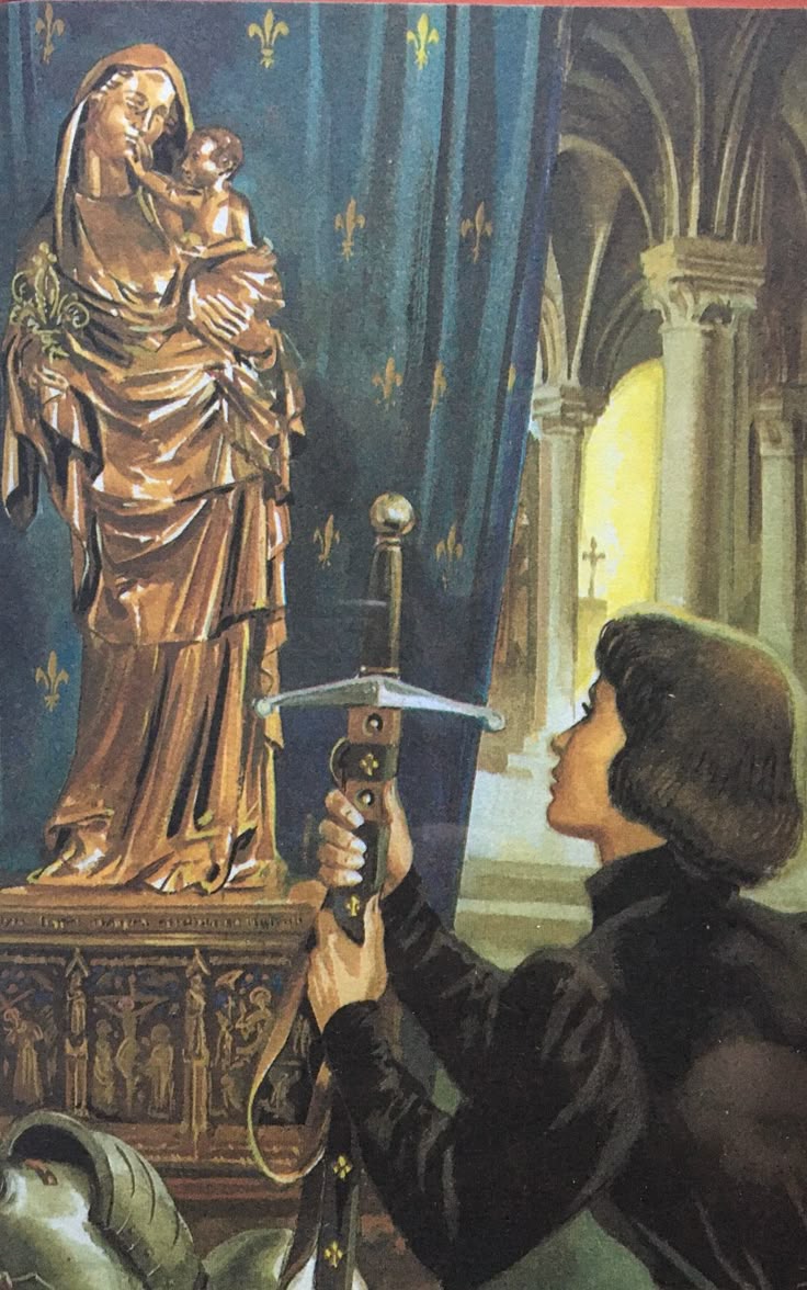 MariaMoonlight_'s tweet photo. "Os homens guerreiam, mas é Deus quem dá a vitória."

- Santa Joana D'Arc. https://t.co/TKYsPvMp2b