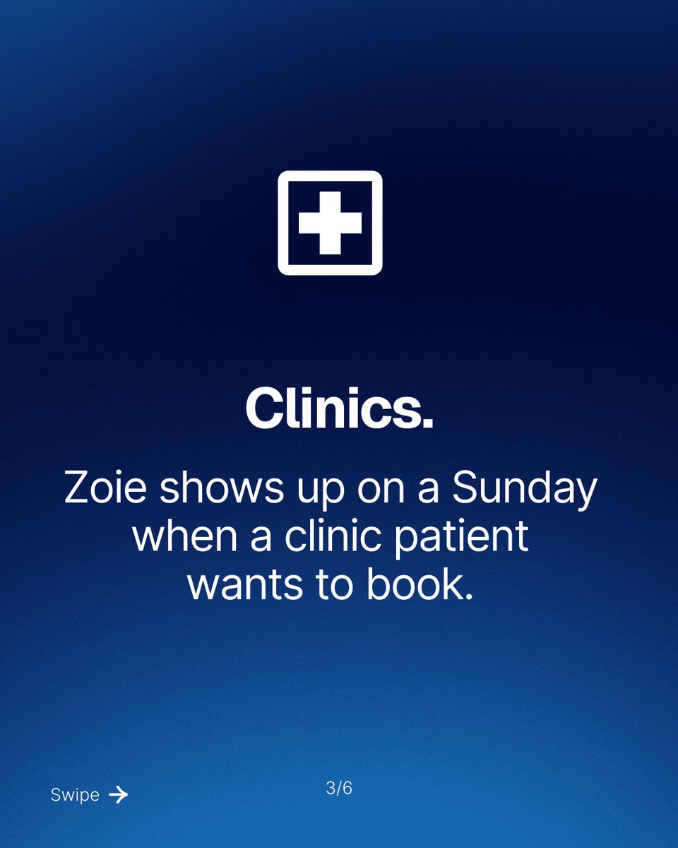 talkzoie's tweet photo. Most tools do a job. Zoie fills a role. Every inquiry answered, every appointment booked, every follow-up sent, across every channel, in any language, at any hour. For hotels, clinics, real estate offices, and any business that runs on bookings, https://t.co/i3bOvkoVpP