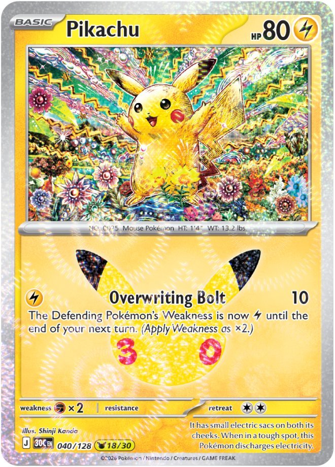 PokemonDealsTCG's tweet photo. New Pikachu Arts Officially Revealed for 30th Celebration!⚡️

#Pokemon #PokemonTCG https://t.co/GjZDVS78AX