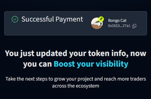 BONGOCATonRH's tweet photo. Dextools update has now been Paid for Bongo Cat with 200x nitro!

More Bongo taps incoming! https://t.co/mvx3JJxdOT