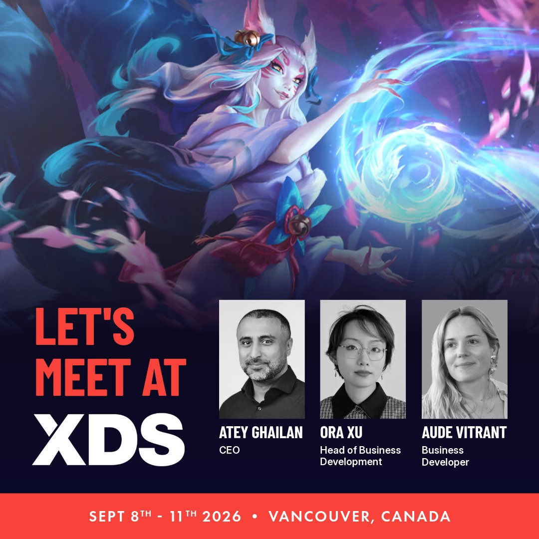 EnvarStudio's tweet photo. Let’s meet at XDS! 🤝

Atey, Ora and Aude will be heading off to Vancouver in just a few weeks to attend one of our favourite events of the year: External Development Summit (XDS)!

The team will be stationed at booth M24, so swing by or reach out to book a time slot. https://t.co/DqrhbC6BCi