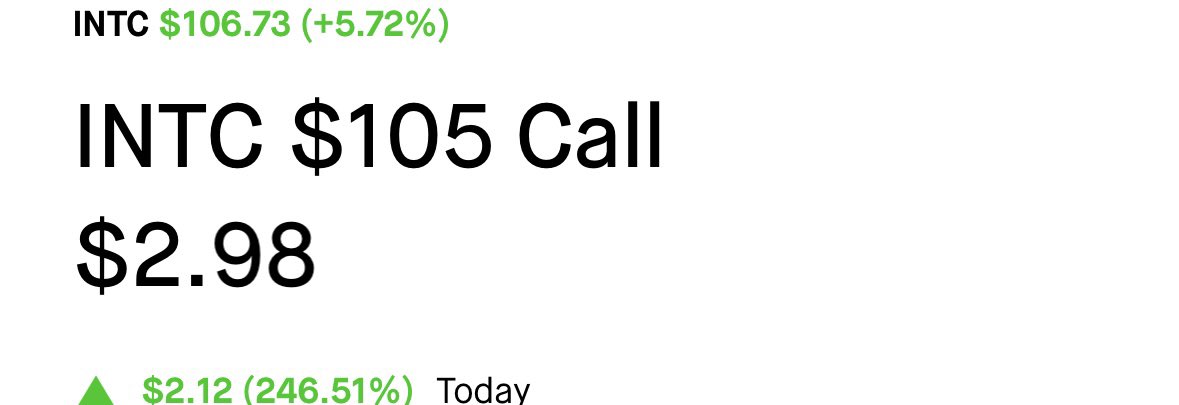 RicoCapital's tweet photo. $INTC 🔥🔥🔥💰💰 easy money baby https://t.co/Zuqkg4M1os