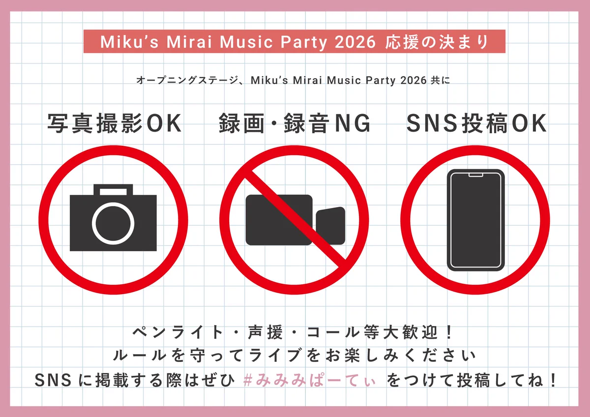 Miku's Mirai Music Party@みみみぱーてぃー on X: 