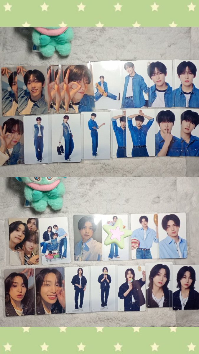 b_kxxa's tweet photo. KO1KEYZ ファンミ ラントレ グッズ交換

求  永遠くん🍎

譲  画像のもの

8/22ファンミでの手渡しor郵送

セルカ同士、7000円トレカ同士
その他異種〇

お気軽にお声掛けください💚 https://t.co/uwBDu2iGPV