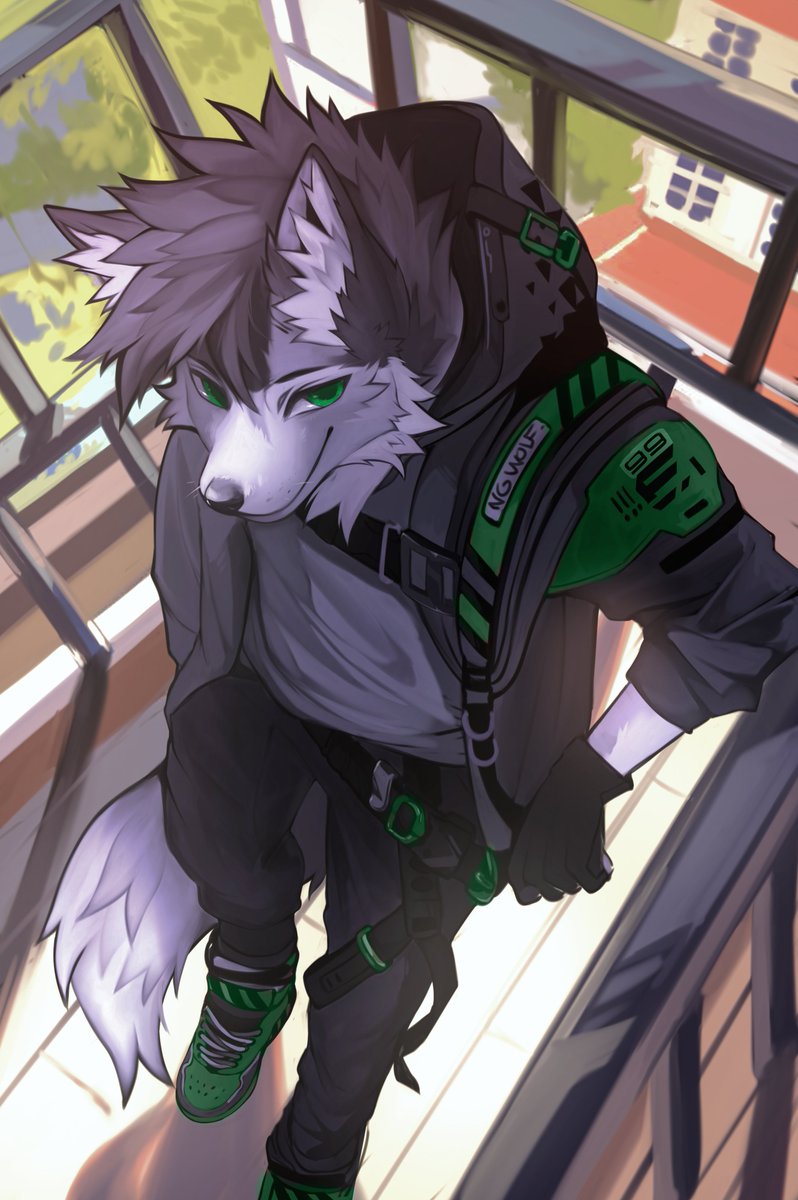 TheGwendal's tweet photo. And happy #InternationalWolfDay (i def need a fursuit so gotta bring that classic from @angiewolfartist ) https://t.co/5cQIgrZ7Tj