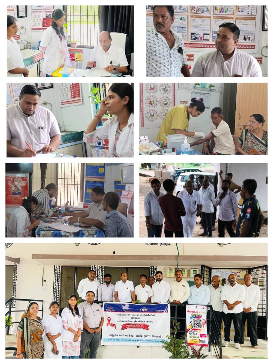 PhcMatar's tweet photo. 🩺 Intensified IEC Campaign – Launch કાર્યક્રમ 🩸
આજરોજ Intensified IEC Campaign Launch અંતર્ગત મફત મેડિકલ તથા બ્લડ ��ેસ્ટ કેમ્પનું આયોજન કરવામાં આવ્યું હતું.આ કાર્યક્રમમાં જિલ્લા આરોગ્ય સમિતિના ચેરમેન શ્રી વિમલભાઈ પટેલ  ઉપસ્થિત રહ્યા હતા. # AAM CHAKLAD PHC MATAR #NACP ACTIVITIES https://t.co/72CKk2g2AY