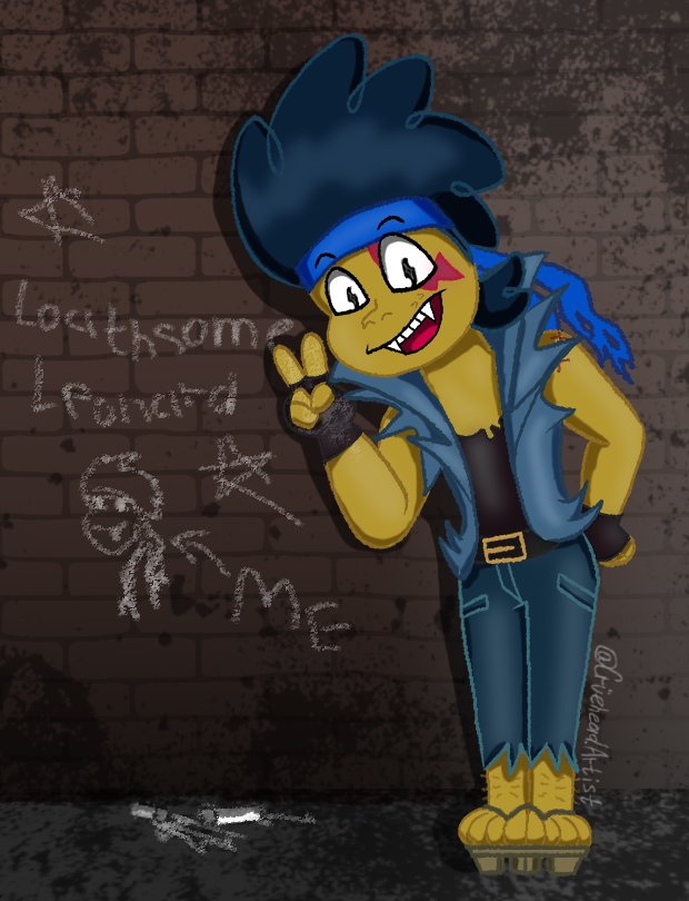 CrueheadArtist's tweet photo. 💫💙

#art #Rottmnt #RiseOfTheTeenageMutantNinjaTurtles #TheMudDogs #MudDogs #LoathsomeLeonard #RottmntMudDogs #RiseOfTheTMNT https://t.co/BVB2l8tKyr