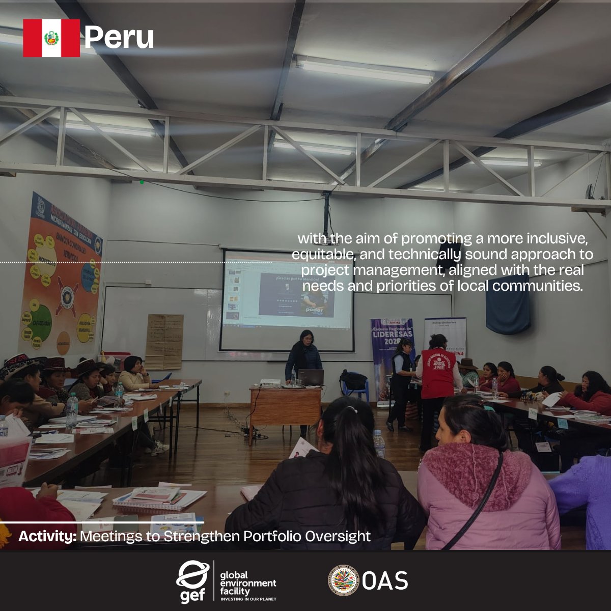 OAS_Development's tweet photo. #AmericasWaterProgram | Together with @theGEF, we are strengthening the role of GEF Operational Focal Points (OFPs) across Latin America and the Caribbean to ensure closer and more effective oversight of their project portfolios.
Peru π΅πͺ is an example of how this support translates into stronger field-level supervision. The OFP visited project sites to verify progress on initiatives such as ASL2, FOLUR, and Putumayo-IΓ§Γ‘, and coordinated with @MINAM safeguard workshops aimed at promoting a more inclusive technical approach aligned with the needs of local communities.
This effort is part of the GEF-8 Project to Support Operational Focal Points in Project Oversight in Latin America and the Caribbean, implemented by the General Secretariat of the @OAS_official, through the Americas Water Program of the Department of Sustainable Development, in partnership with the Global Environment Facility @theGEF.
Learn more at: https://t.co/e4QHS2hAik