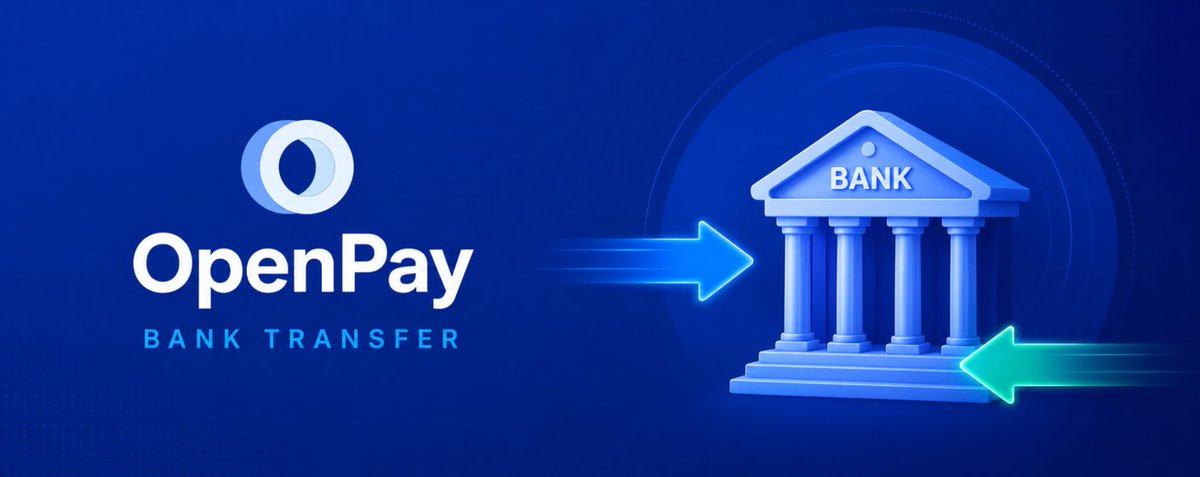 OpenPayTeam's tweet photo. Introducing OpenPay Bank Transfer

OpenPay continues to expand its payment infrastructure with the introduction of Bank Transfer — providing users with a convenient way to transfer funds directly to their bank accounts.

This development is another step toward bridging digital assets with everyday financial services, while focusing on accessibility, efficiency, and a seamless user experience.

Learn more about OpenPay Bank Transfer and what this update brings to the ecosystem:

🔗 https://t.co/o8nPRvnlIG

#OpenPay #BankTransfer #PiNetwork #DigitalPayments #Web3 @PiCoreTeam