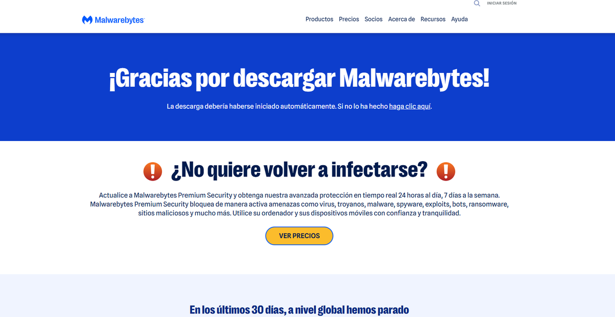 SoupBowlStudio's tweet photo. @Malwarebytes why yo website be in spanish? I cant read dat. the first page be in english but if I click download it be changing to spanis. https://t.co/uzc3bSqOee