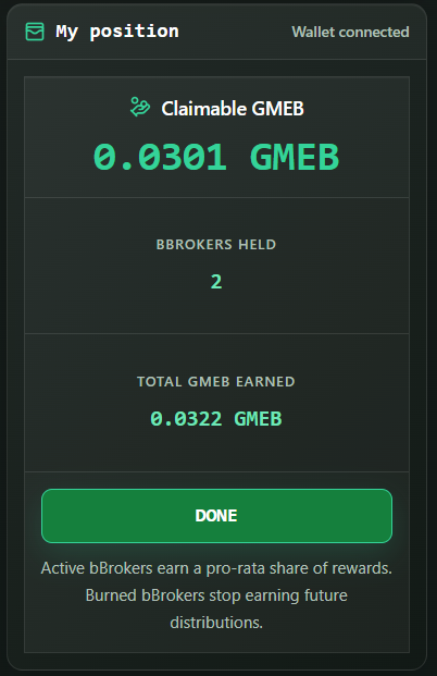 ratexbt's tweet photo. https://t.co/9xsJIhMoEX

Can a Bbroker be transferred, or can buy or sell?
@madaks @webhogwatrs @eth_cedric @Crypto_Cat888 @smokey0x @feng188666 @crypto_ser_ 

This is gud tek, BBroker holder can get $GMEB not just a picture https://t.co/5yM3sYh0y5