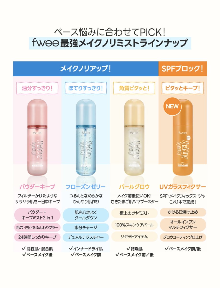 mochi_kr_b's tweet photo. fweeといいダルバといい公式からこういうリスト出してくれるのマジでありがたいよな🫪🙂‍↕️カラフルで悩む時間も楽しいわ。 https://t.co/f67S8Im35E