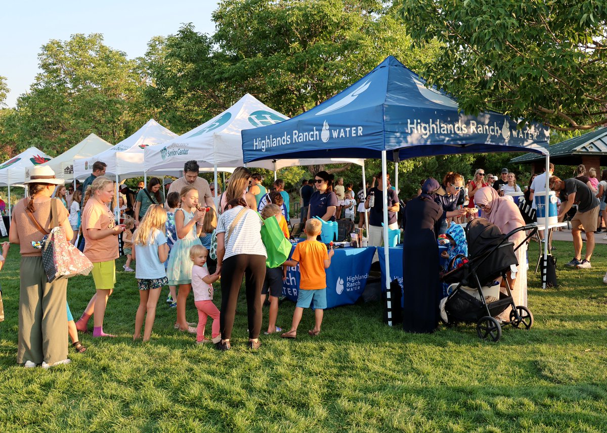 HRWater's tweet photo. We had a great time at the Highlands Ranch Metro District’s Ice Cream Social last week, chatting with community members of all ages about the journey our #water takes to get to your tap and simple ways to conserve. #highlandsranch https://t.co/ba9ZXKqEOY