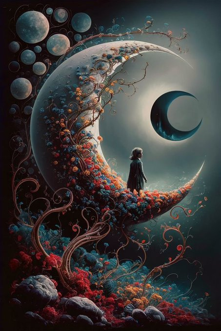 WakingDreams82's tweet photo. Moonchild wanders alone
Dust of shattered dreams
#Clings to her like mold
Cold to the bone
In this dark #imaginative_reflection
Where hoping hearts are sold
#vss365 #bionicanadian @bionicanadian 📷@foxprose #poetry #poem https://t.co/5mzlGgC0yD