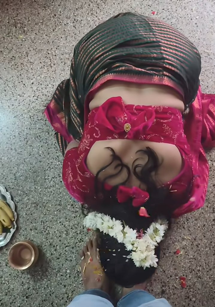 kujulimasthu_'s tweet photo. Newly married bride rituals in south India ✨ https://t.co/AMKfrchh4c