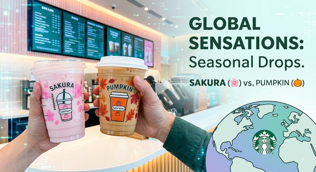 Shoeibasadi's tweet photo. Seasonal menu drops hit different at @starbucks! 🍂🌸✨
​Why seasonal drops create global hype:
🌸 Exclusive regional menus (Like Japan’s famous Sakura series)
🎃 Iconic tradition starters (The legendary Pumpkin Spice Latte)
🧊 Refreshing summer drops (Iced Shaken Espresso perfection)
​Innovation keeps the coffee culture fresh every season. 🔥
​Are you Team Iced Coffee all year round, or Team Hot Brew? Let’s hear it! 👇
​@starbucks #StarbucksLovers #SeasonalCoffee #Clasho