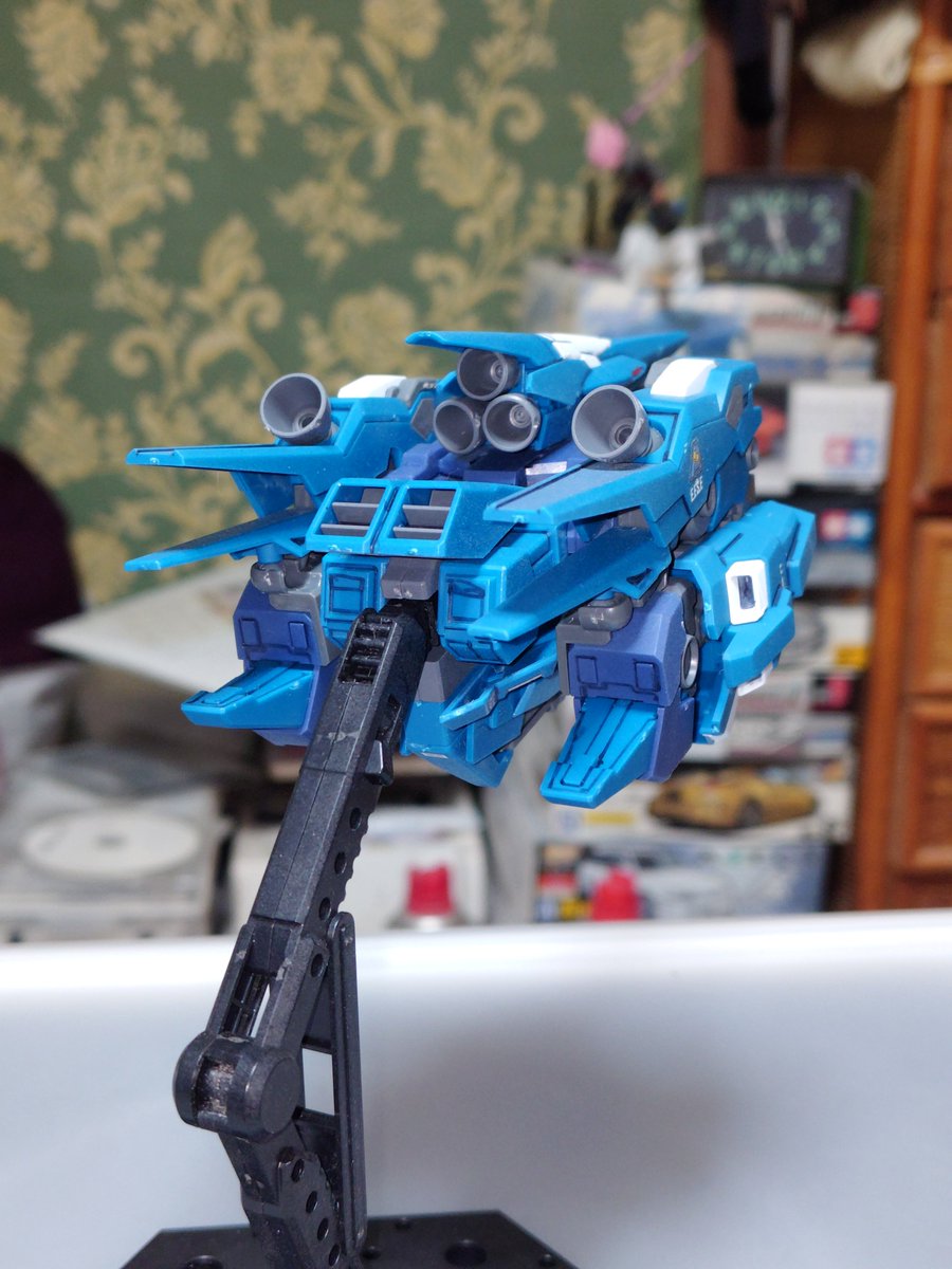 gunpuraohendanc's tweet photo. HG リゼル 完成しました😊
このキットも前から作りたかったキットです😄
部分塗装、艶消し、墨入れ、デカール仕上げです🤭
ウェイブライダーもかっこいいですし、MS形態もスタイリッシュでいいですね😉👍 https://t.co/2xc9uHdslK