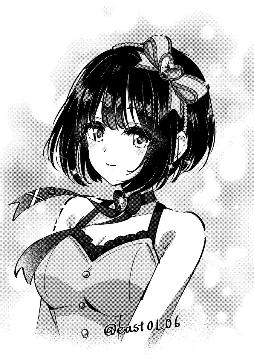 east01_06's tweet photo. 夕方のトイボ公演とても良かったから久しぶりにモノクロで鷹富士茄子さんをラクガキ。 https://t.co/NXucLDti13