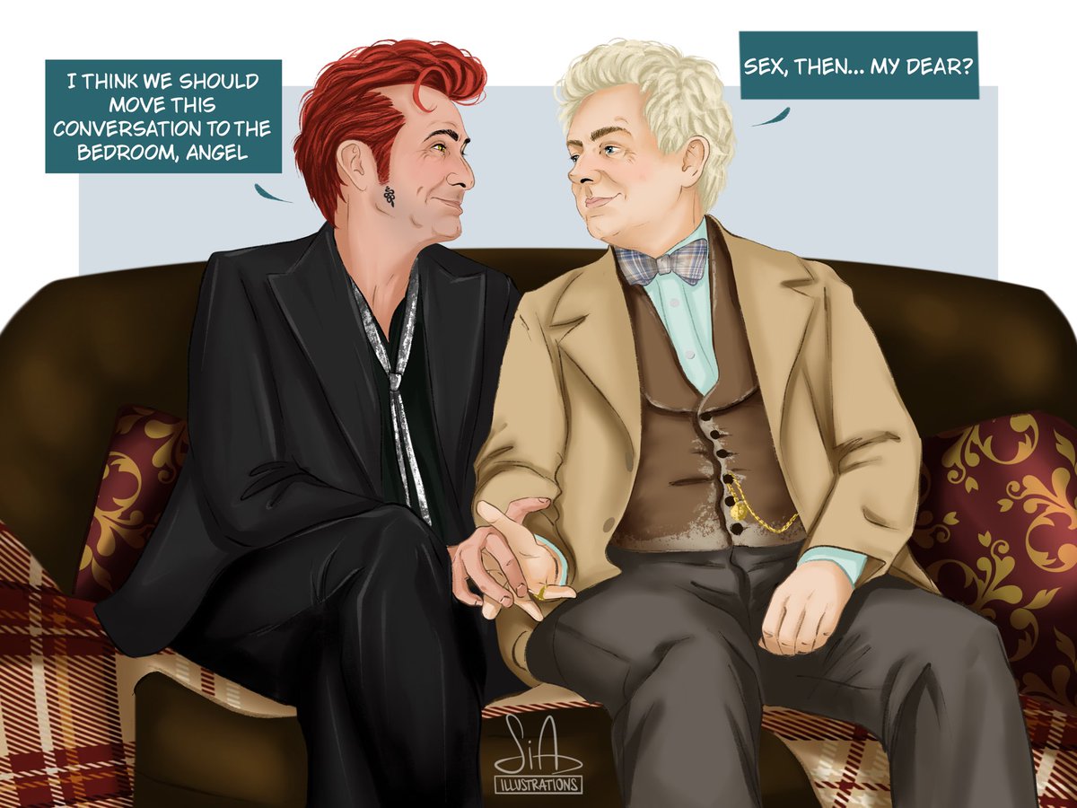 Art_by_SiA's tweet photo. A Private Conversation

#goodomens #goodomens3 #go3 #aziracrow #ineffablehusbands #crowley #aziraphale #myart #comic https://t.co/7Jy86PISt1