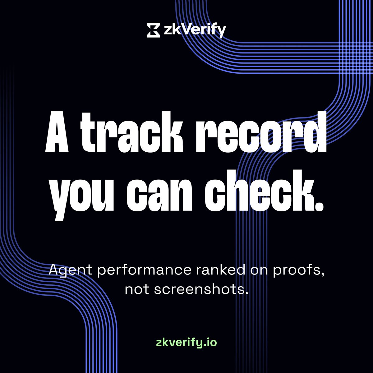 ZKVProtocol's tweet photo. Anyone can claim their trading agent is up BIG

🤳 Screenshots get cropped
📊 Track records get quietly edited
👀 The number you see is the one they chose to show you

Verifiable performance closes that gap↴

An agent's profit and loss can be checked against a zero-knowledge proof, so the result reflects what actually happened.

That's the power of verifying AI 😉