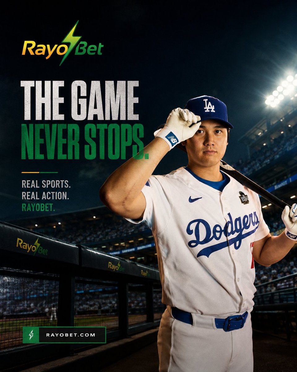 RayoBetWEB3's tweet photo. Baseball has a way of keeping you locked in.

One pitch can change everything. One moment can flip the game.

That’s what makes sports worth watching.

RayoBet is built for every moment.

⚾️ https://t.co/kEzLyCjbyK https://t.co/RKhB9VcRRm