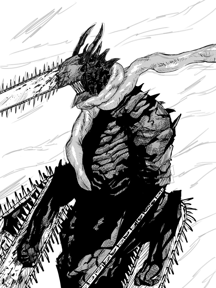 SpitefulArt's tweet photo. Redrew that one panel of pochita (too lazy to finish the background)
#chainsawmanfanart https://t.co/0eyv8LPuqr