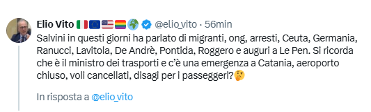 Approfonditore's tweet photo. @elio_vito Si ho pensato anche io come lei #Vito che @matteosalvinimi potrebbe effettivamente andare a spegnere l'Etna, ma non ascolta. https://t.co/RJYotrYuim