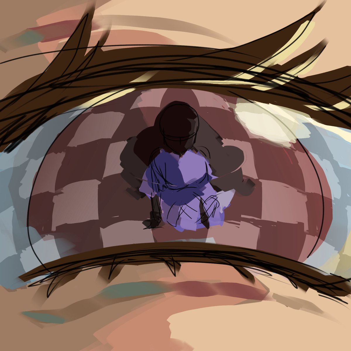 uraniwa_BG_sub's tweet photo. オカルティック9のed聴いて思いついた絵ラフ https://t.co/pId6YPKJWM