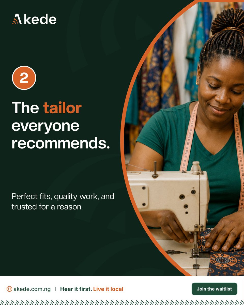 akede_app's tweet photo. These are the people and moments that make a neighbourhood feel like home.
Thatโs where Akede comes in.๐
๐ Join the Akede waitlist today and be among the first to experience a better way to stay connected to your community.
#Akede #communitystories #localbusiness https://t.co/G1gAQzSOoV