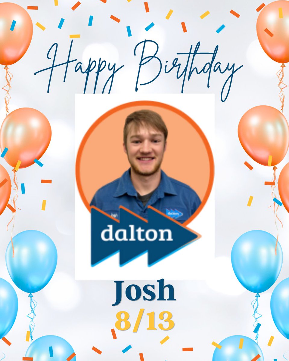 DaltonPHCinc's tweet photo. 🎉 Happy Birthday, Josh! 🎂 We appreciate all the hard work and dedication you bring to the team every day. Wishing you a fantastic birthday and a great year ahead!
#HappyBirthday #Dalton https://t.co/H5ue8dxiMk
