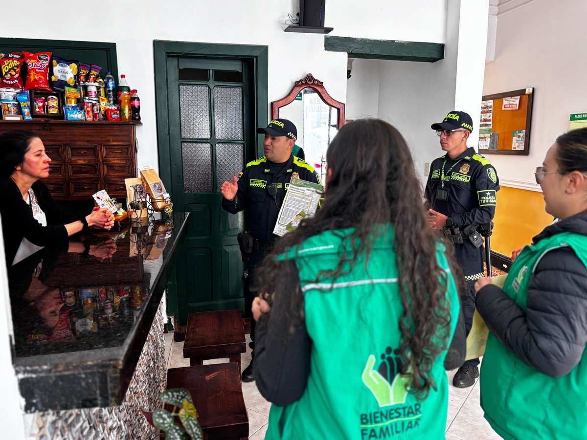 ProteccionPonal's tweet photo. 🛡️ En #Boyacá, junto al ICBF, sensibilizamos a prestadores de servicios hoteleros en Tunja sobre el Código de Conducta, promoviendo acciones articuladas para prevenir la explotación sexual de niños, niñas y adolescentes. 🤝 

#TurismoSeguro https://t.co/eANui7tCrF
