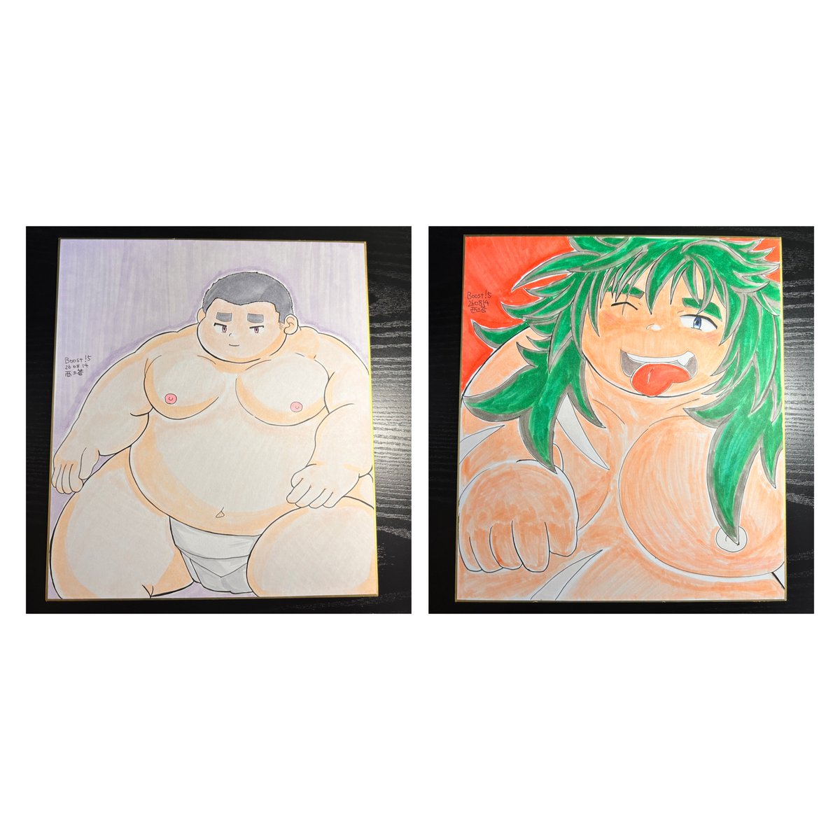 twintower020's tweet photo. 2026年8月14日（金）『BOOST ! 5』
【E09】WEST TOWERのお品書きです。

新刊『KAZE TO UMI』（漫画）と
牛若丸のアクスタを配布いたします。
ポストカード（無料）
色紙は（中）４枚（大）2枚となります。

あいにくの天候ではございますが、
お越しいただけますと幸いです。

 #魂これ
 #ブースト5 https://t.co/HRmYSnOBT7