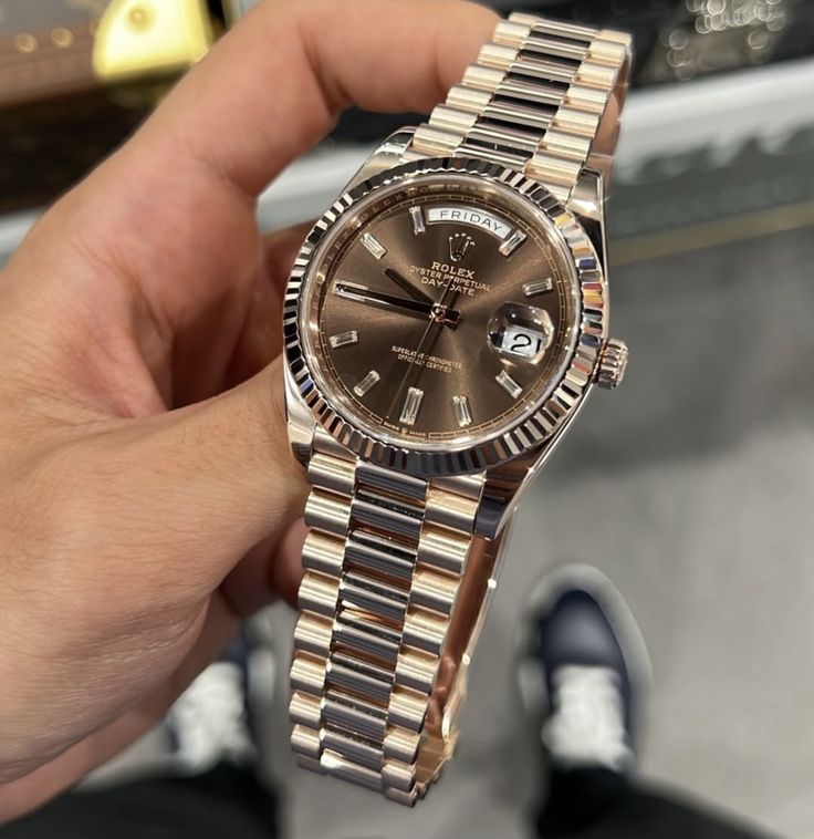 Prime_Asthetic's tweet photo. The Day-Date might be the greatest Rolex ever made. Agree? https://t.co/3E5Fo7E0zY