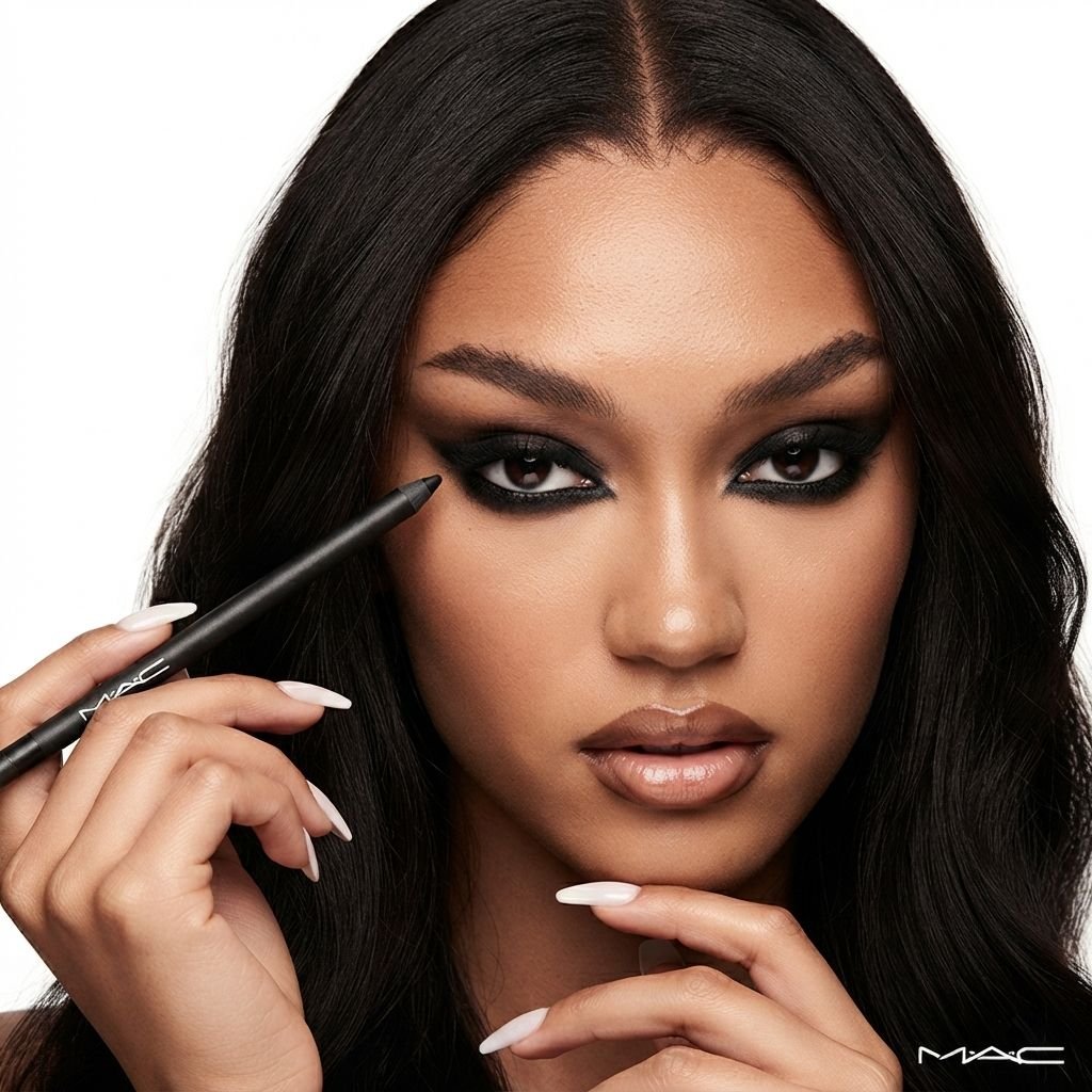 Azylabels's tweet photo. BLINK X MAC 
New special eye kajal, darker than shadow🖤💋 https://t.co/xPXPU9Ww3F