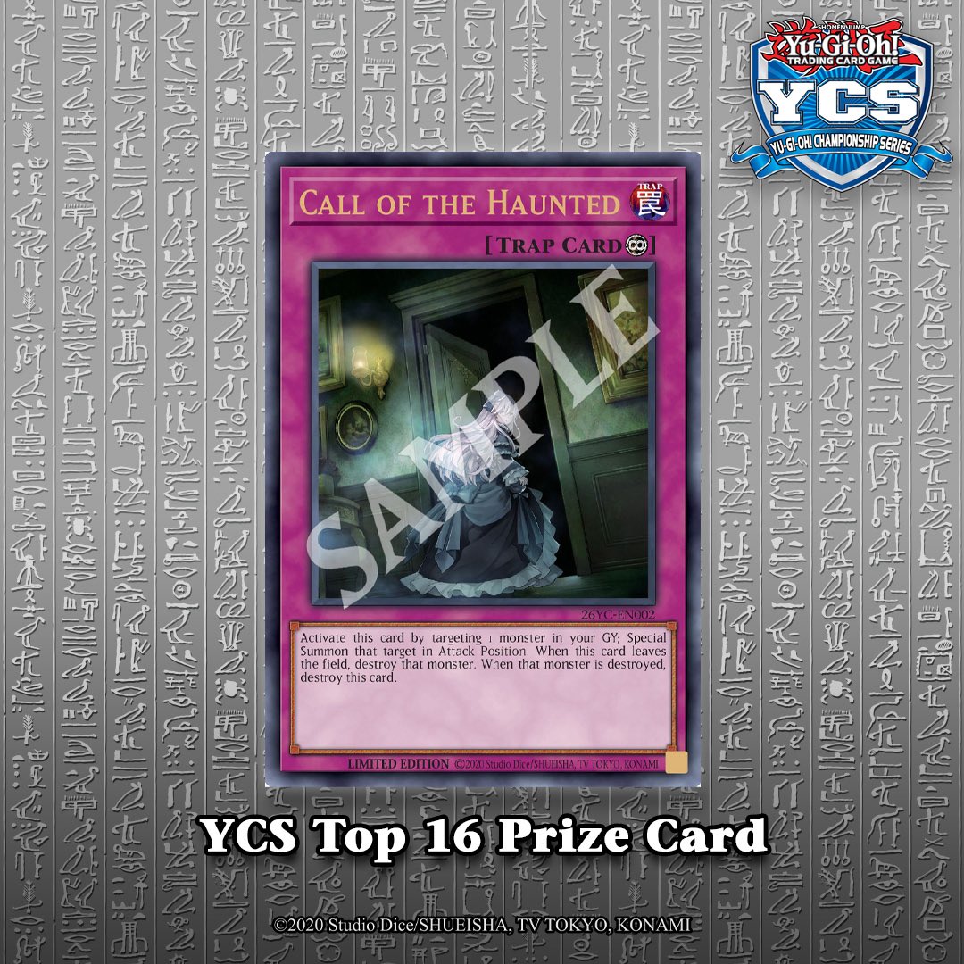 YuGiOh_TCG's tweet photo. Duelists who place in the Top 32 during the new YCS Advanced and Genesys season will receive these exclusive prize cards, based on their final standing. https://t.co/4E7RFkn3ZM