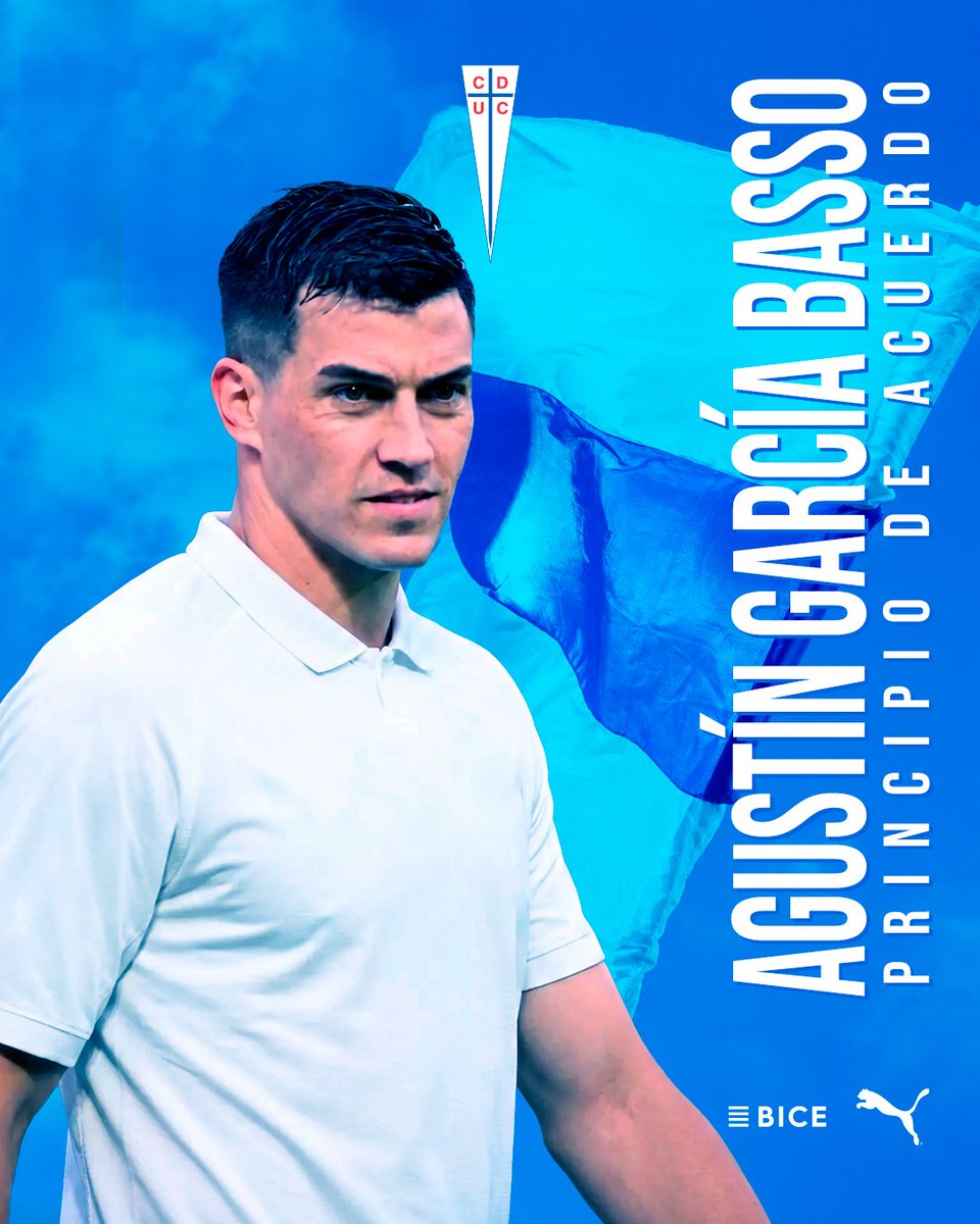 Cruzados's tweet photo. Cruzados anuncia un principio de acuerdo con el defensa argentino Agustín García Basso 🤝

El jugador se someterá a la revisión médica correspondiente, la que de ser superada con éxito, lo transformará en nuevo integrante del plantel de honor de Universidad Católica durante la temporada 2026.

Formado en Boca Juniors, el defensor de 34 años, llega a La Franja tras ser campeón con Racing 🇦🇷 de la Sudamericana 2024 y de la Recopa 2025.