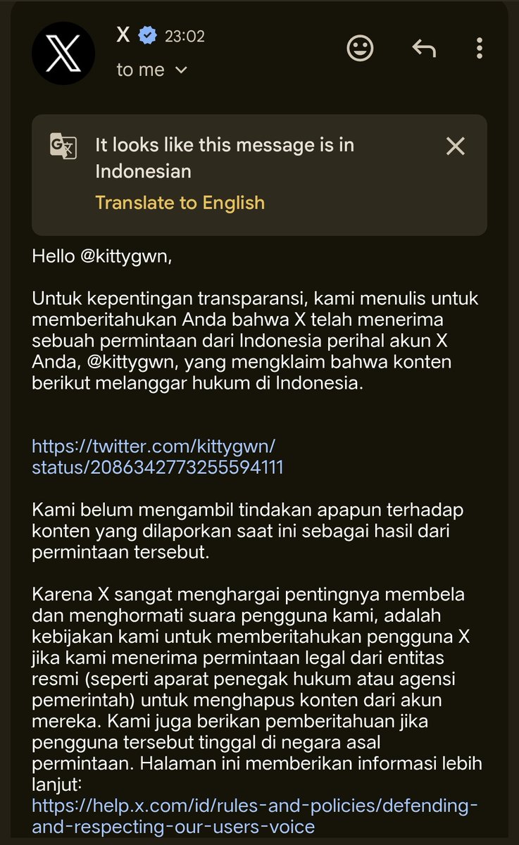 kittygwn's tweet photo. SUMPAH BJIR GUA DAPET SURAT CINTA DARI PEMERINTAH CUMA GARA² TWEET INI WKWKWK https://t.co/QfisZwGHdb