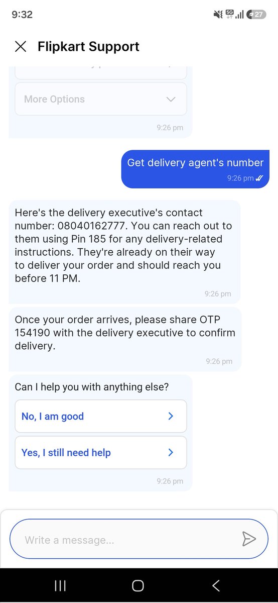 imprasunkm's tweet photo. @ekartlogistics 

Hi team Horrible service from your courier side..person not responding to the call neither not delivering the order https://t.co/WTOGrSpwSg