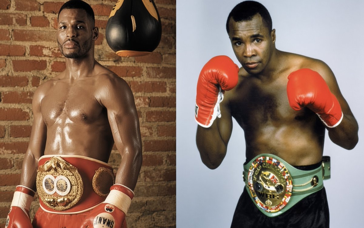 VinnysCorner1's tweet photo. Both fighters in their prime, who wins??

The Executioner or Sugar. 

Bernard Hopkins versus Ray Leonard, how does this mythical matchup play out? https://t.co/1FiaSwkPX3