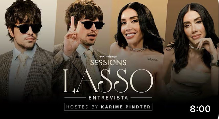 KarimeUp's tweet photo. ¡YA DISPONIBLE! La entrevista de Karime Pindter a Lasso para #ViXMusicaSESSIONS ya pueden verla en youtube.

https://t.co/DVpxQEdzVR https://t.co/8lxLpPxIax