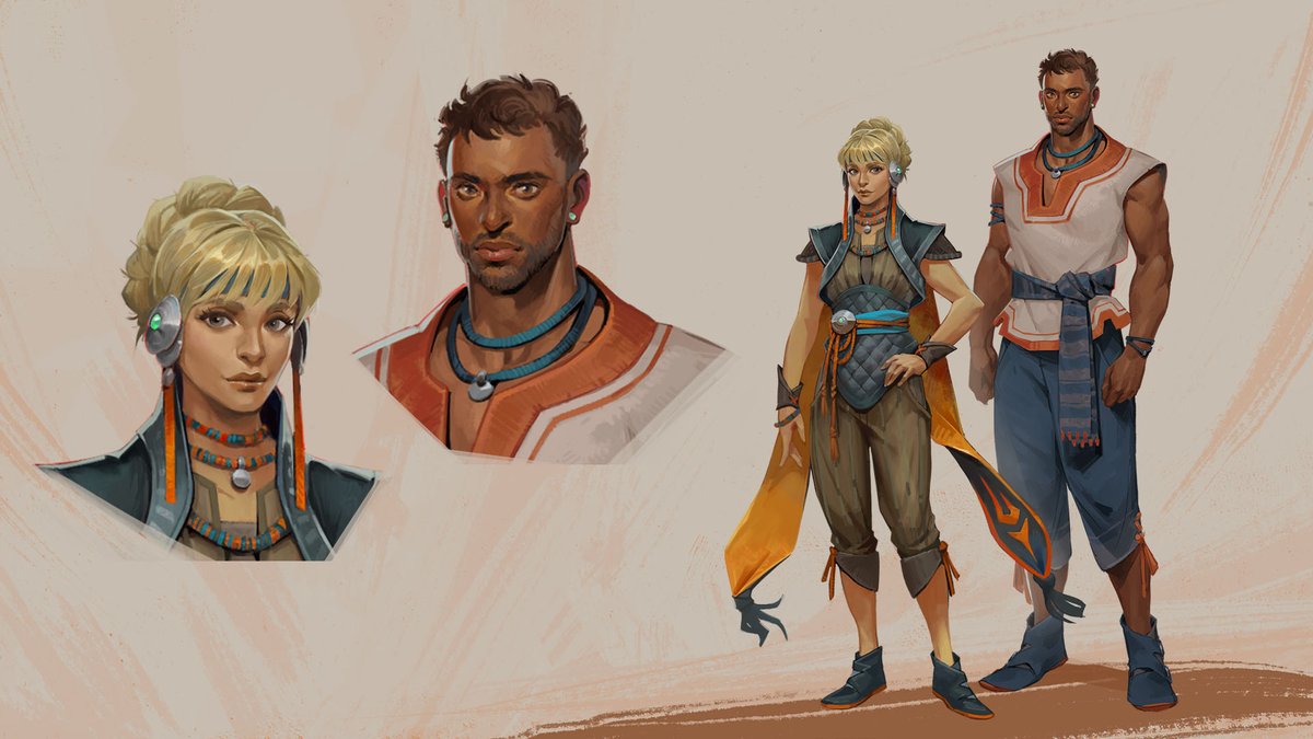 PlayGuildWars3's tweet photo. Humans were explorers. Dreamers. Newcomers to a world of magic, mystery, and possibility. Discover what it means to play a human in Guild Wars 3. 

✒️ https://t.co/3LD9r99fKd https://t.co/XVwsoBP3mJ