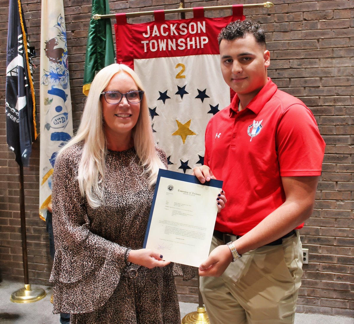 Jackson_Twp's tweet photo. Township Resident, Romualdo Fiorilli, recognized for attaining the rank of Eagle Scout before being named Civic Student Liaison to the Mayor | Community | https://t.co/udxiiJi2ri https://t.co/ZrR7KzNNWB