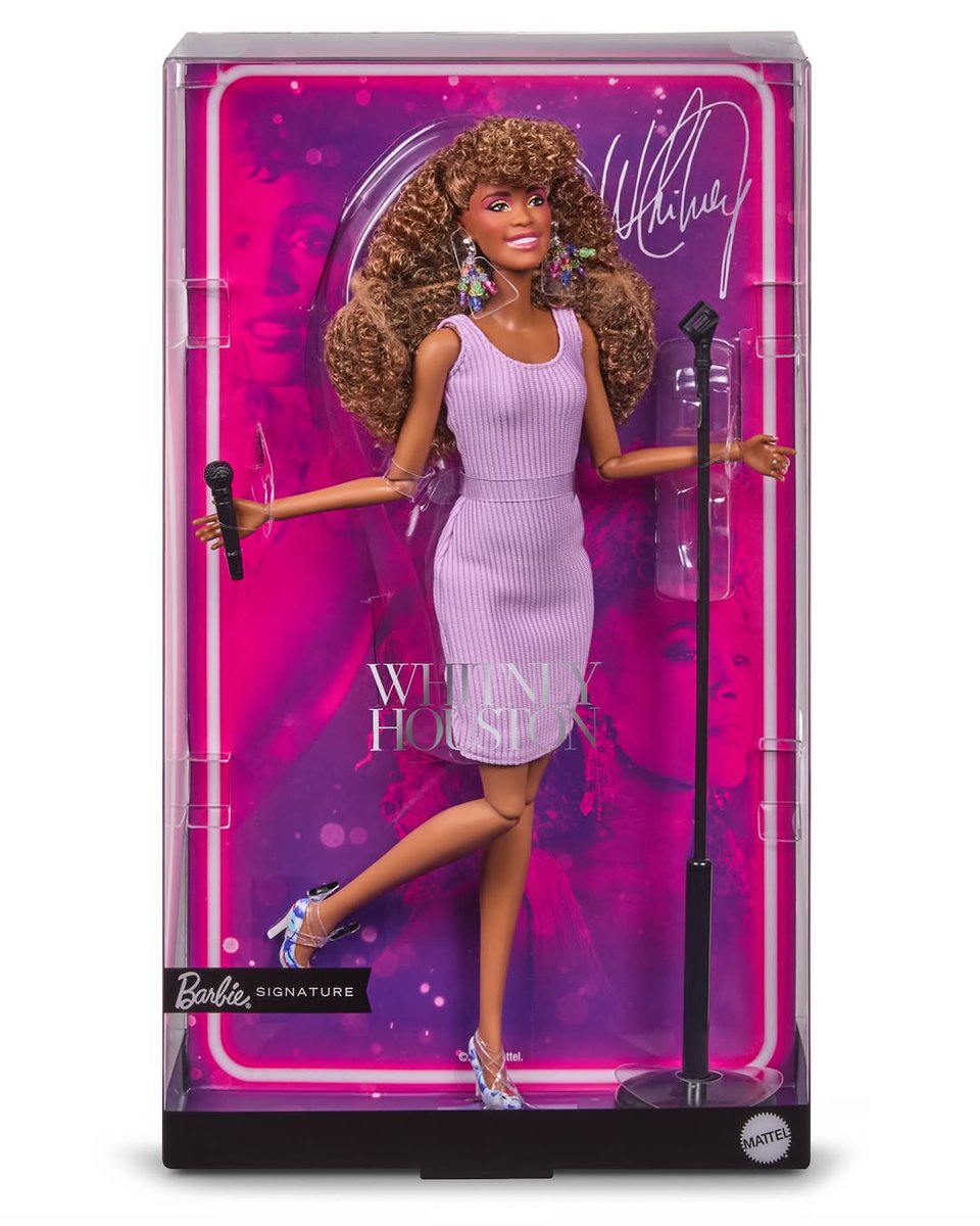 InsideTrend24's tweet photo. Whitney Houston asked Mattel for a Barbie doll 20 years ago.

She never got to see it.

She didn't want this one, either — her idea was a "The Bodyguard" doll, 1992 era. That version died in a meeting room somewhere. Then she died in 2012, at 48, and the whole thing went quiet for over a decade.

On August 9, 2026 — the day she would have turned 63 — Mattel finally released it.

Not The Bodyguard. The 1987 "I Wanna Dance with Somebody" video. Lilac tank dress. Those earrings. The curls. A mic stand in her hand.

$60. Target, Walmart, Amazon.

Her sister-in-law Pat Houston sat in the design meetings herself and made them get the earrings right. The hair color right. The shade of the dress right.

Whitney sold 220 million records. 11 No. 1 singles. Seven of them consecutive — nobody in history has done that, before or since. First Black artist with three Diamond albums.

She earned the doll about forty times over.

Mattel didn't build a tribute to a legend who never knew about it.

They finished something she started.

What era of Whitney would YOU have picked?

#WhitneyHouston #Barbie

https://t.co/iTylku5Qpz